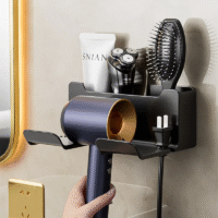 Wall hair dryer holder for Dyson bathroom
