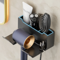 Wall hair dryer holder for Dyson bathroom