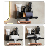 Wall hair dryer holder for Dyson bathroom