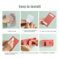 2 in 1 wall mounted storage box for mobile phones